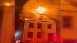 Firefighters rescue residents from windows while battling fire in Roslindale