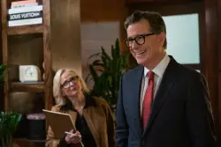 Stephen Colbert plays villainous host against type on Elsbeth